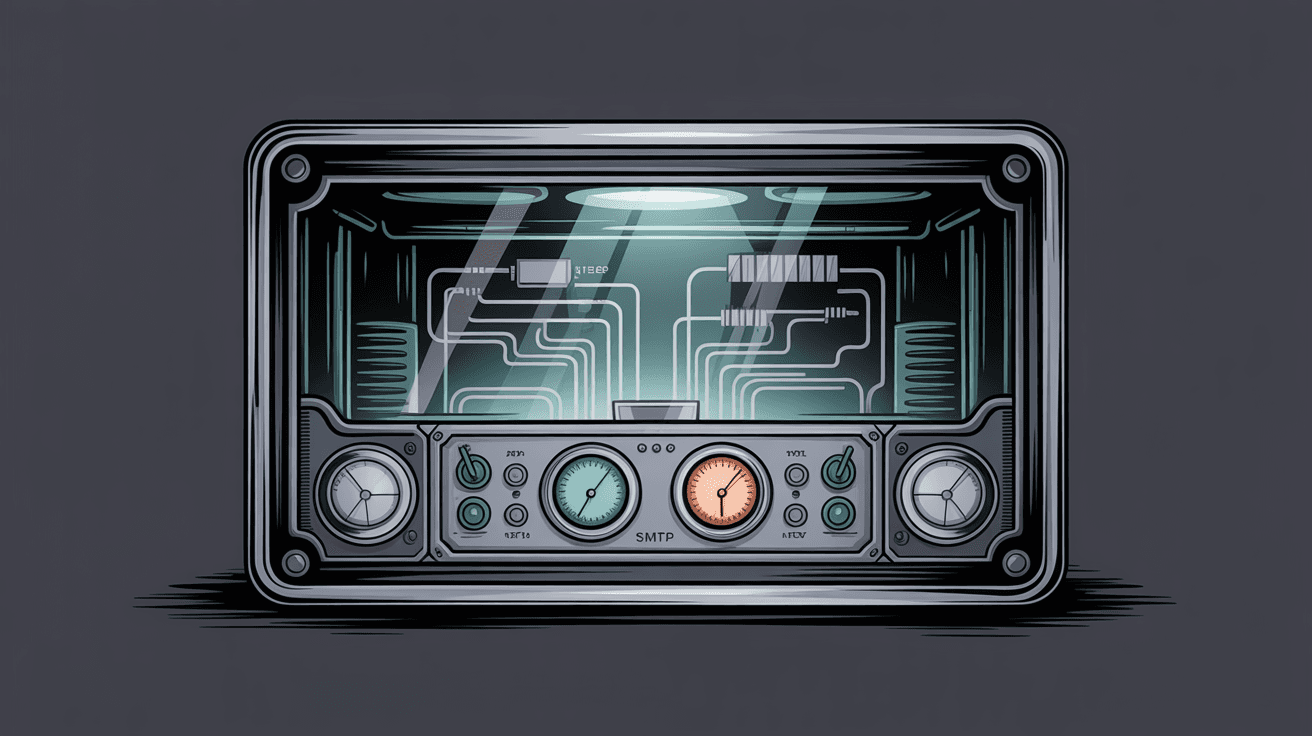 SMTP server configuration settings for Gmail alias